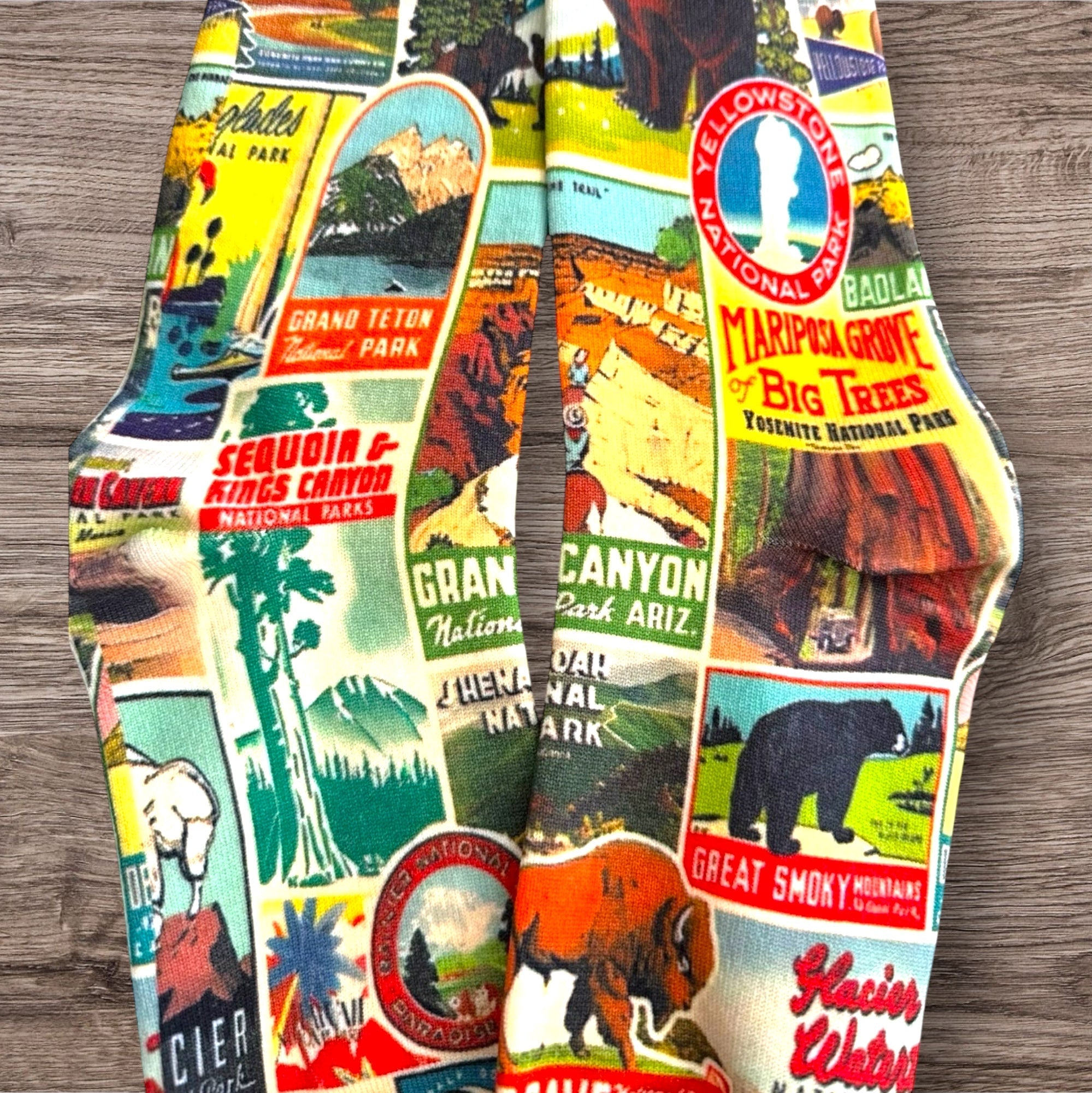 National Park Vintage Themed Unisex Socks