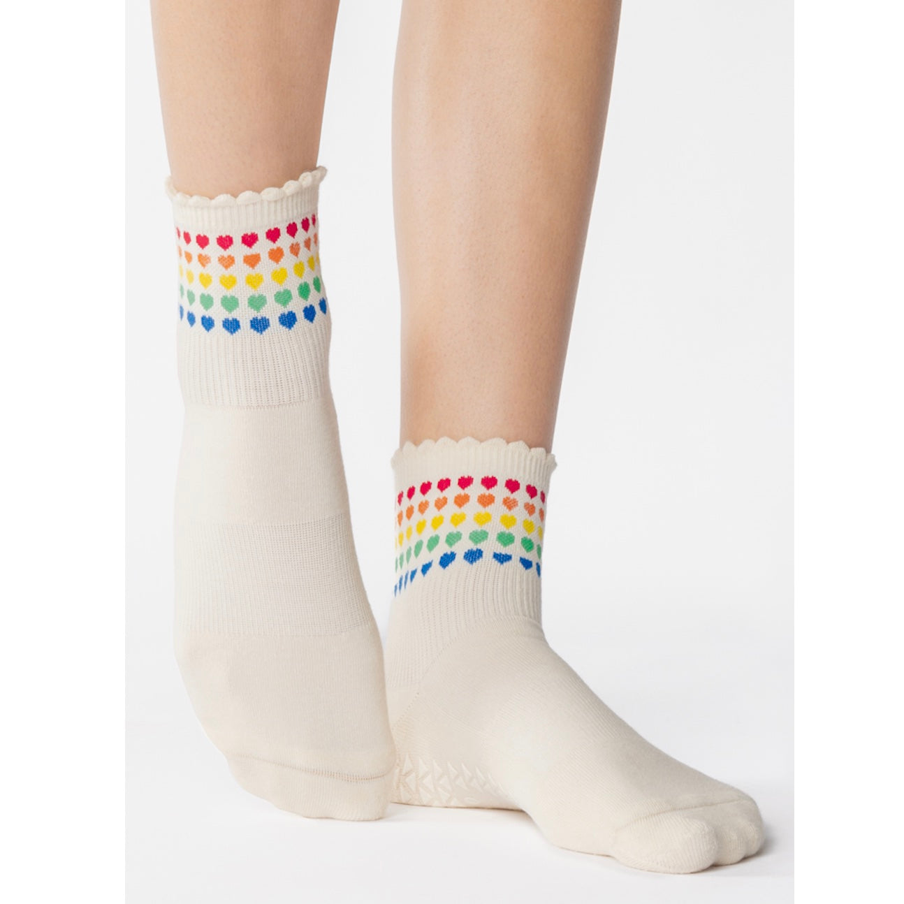 Sweetheart Ankle Grip Socks - (Pilates/Barre)