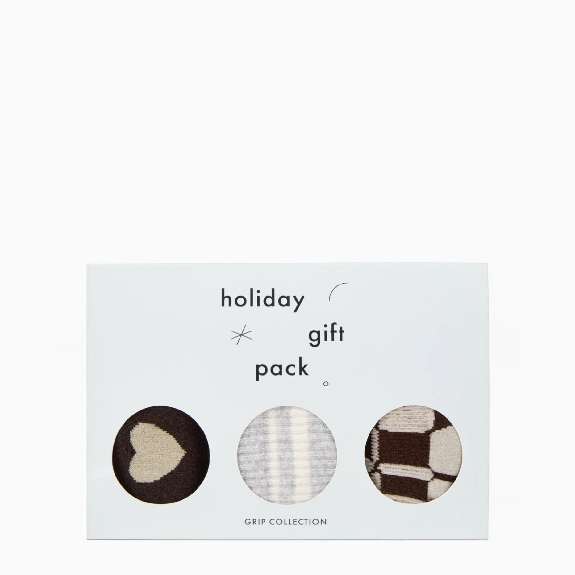 The Hot Chocolate Gift Pack - Set of 3 Grip Socks (Barre / Pilates)
