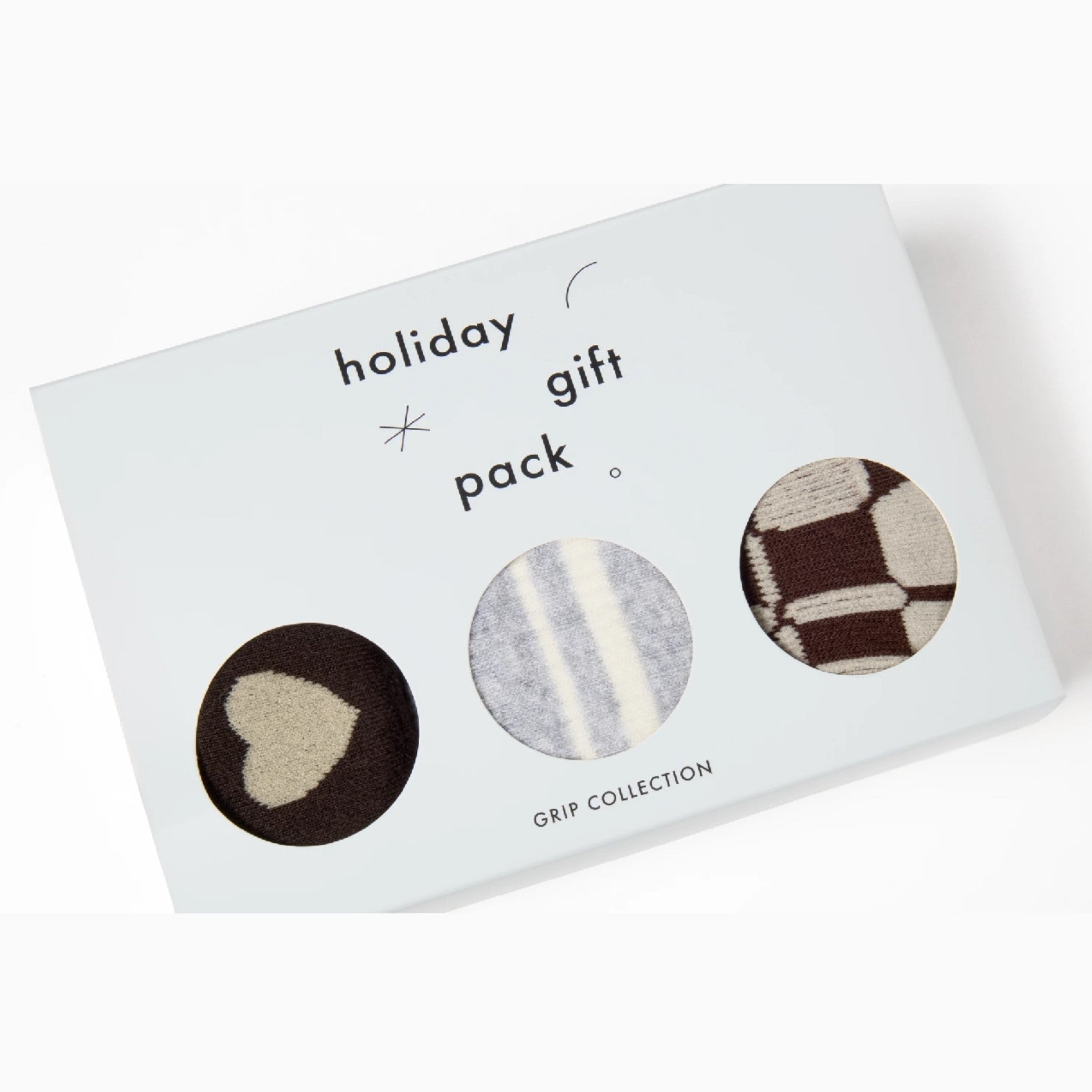 The Hot Chocolate Gift Pack - Set of 3 Grip Socks (Barre / Pilates)