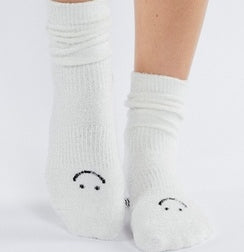 Happy Cloud Crew Grip Sock