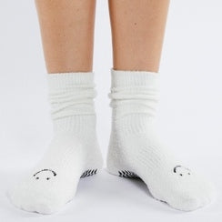 Happy Cloud Crew Grip Sock