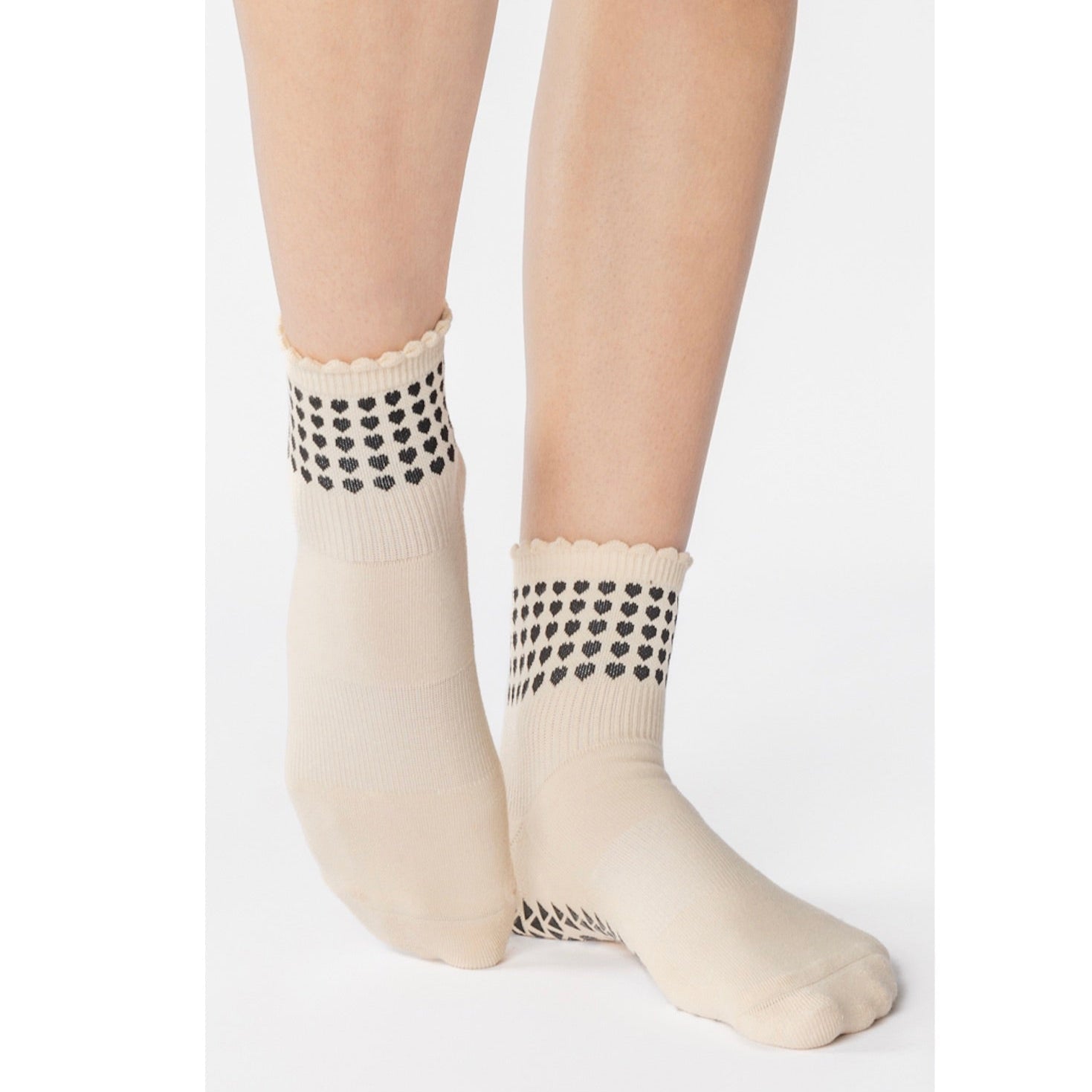Sweetheart Ankle Grip Socks - (Pilates/Barre)