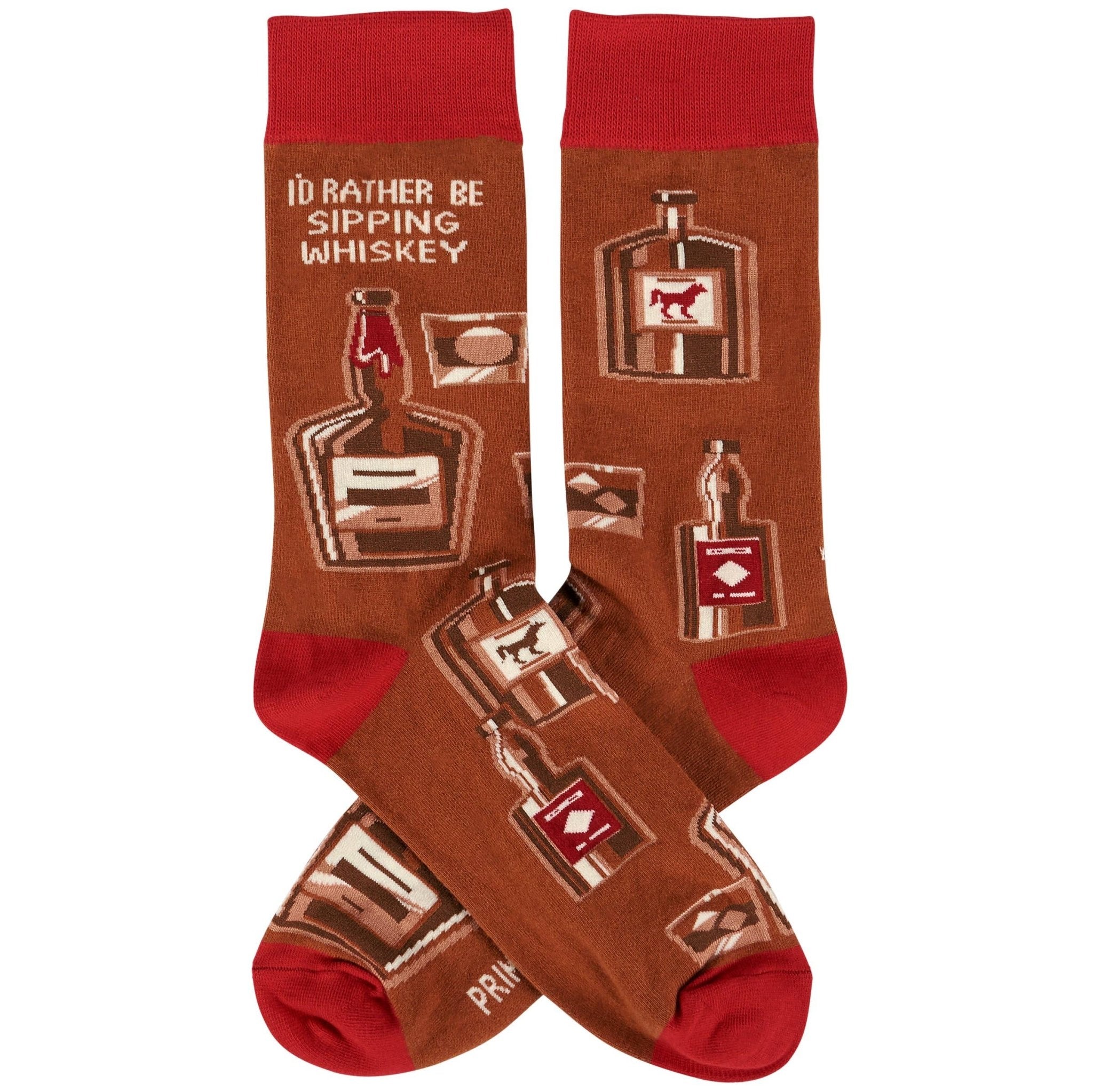 "Rather Be Sipping Whiskey" Socks