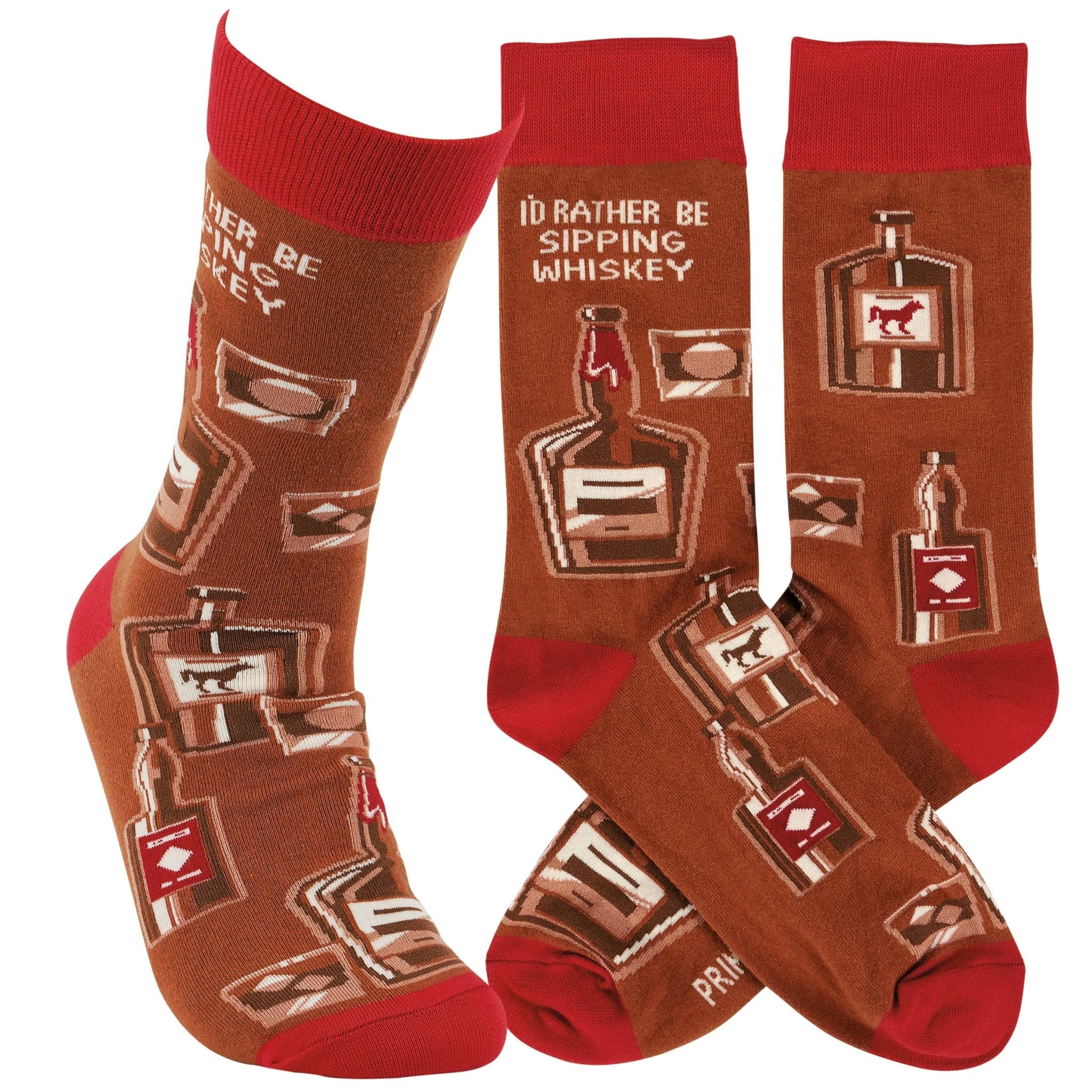 "Rather Be Sipping Whiskey" Socks