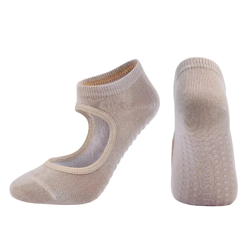 Sticky Socks Barre With Non Slip Grip And Soft Cotton