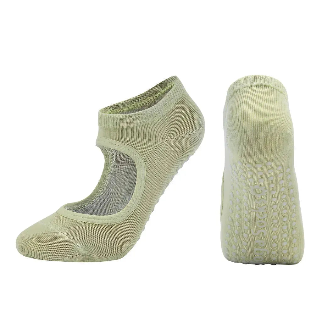 Sticky Socks Barre With Non Slip Grip And Soft Cotton