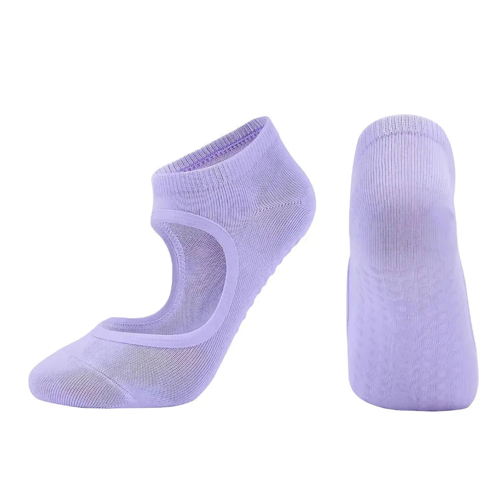Sticky Socks Barre With Non Slip Grip And Soft Cotton