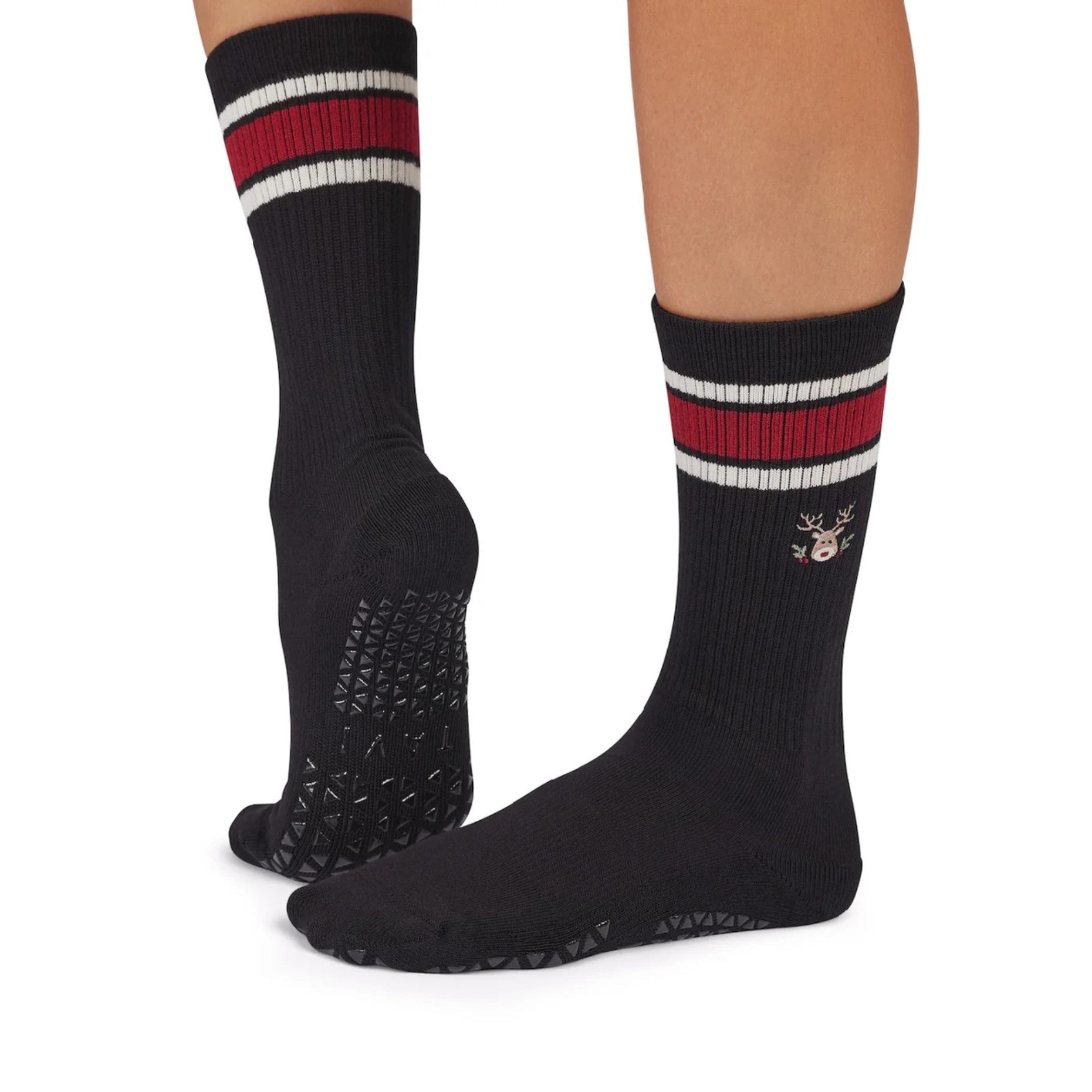 Kai Crew Grip Socks - Reindeer (Pilates / Barre)