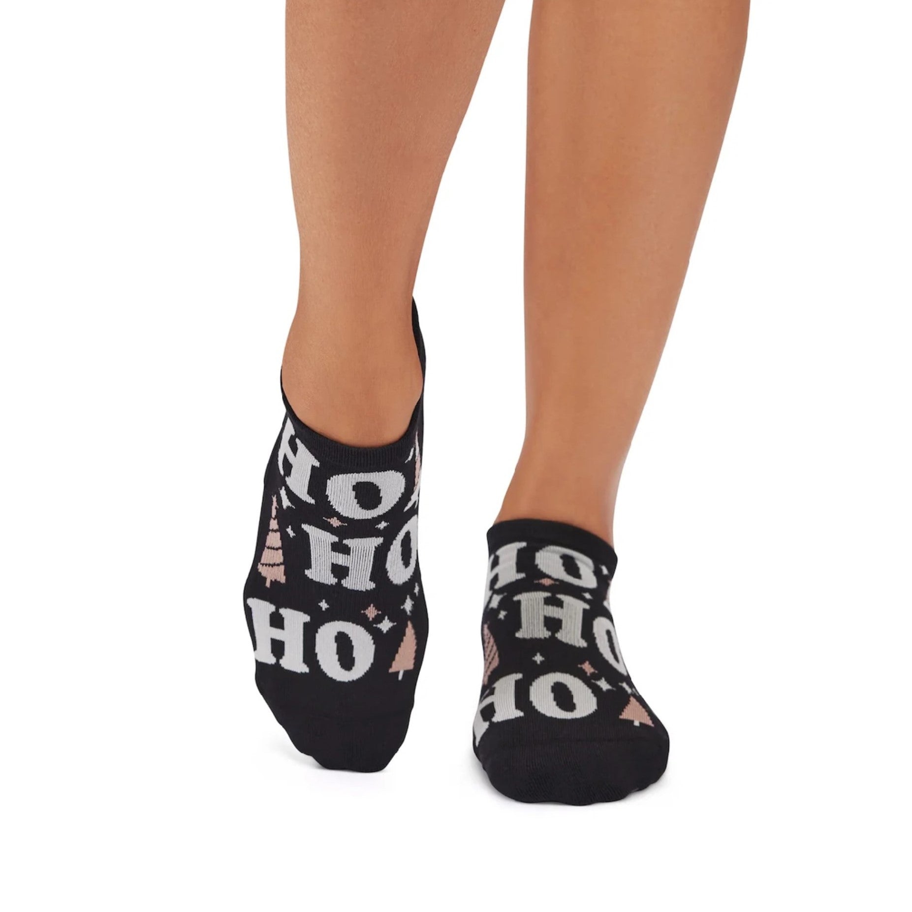 2 Pack Grip Socks - Ho Ho Ho / Bubbly (Pilates / Barre)