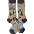 “These Are My Hiking” Unisex Socks