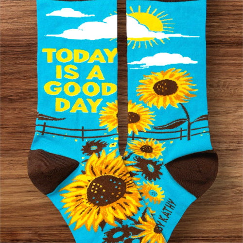 "Today Is A Good Day" Cheerful Unisex Socks