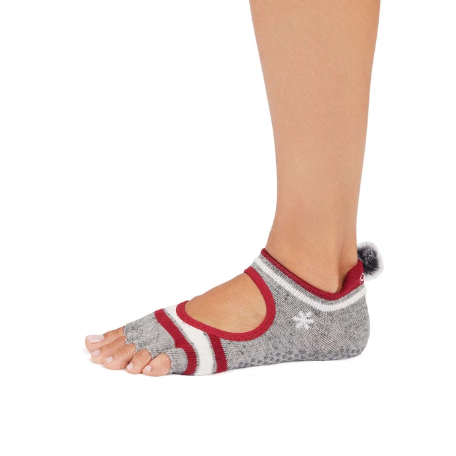 Bellarina Half Toe Grip Socks - Snowdrift (Barre / Pilates)