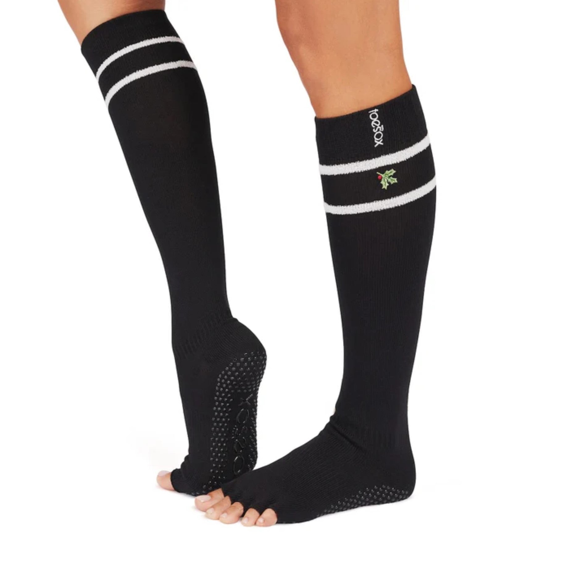 Scrunch Half-Toe Knee high Grip Socks (Barre / Pilates)