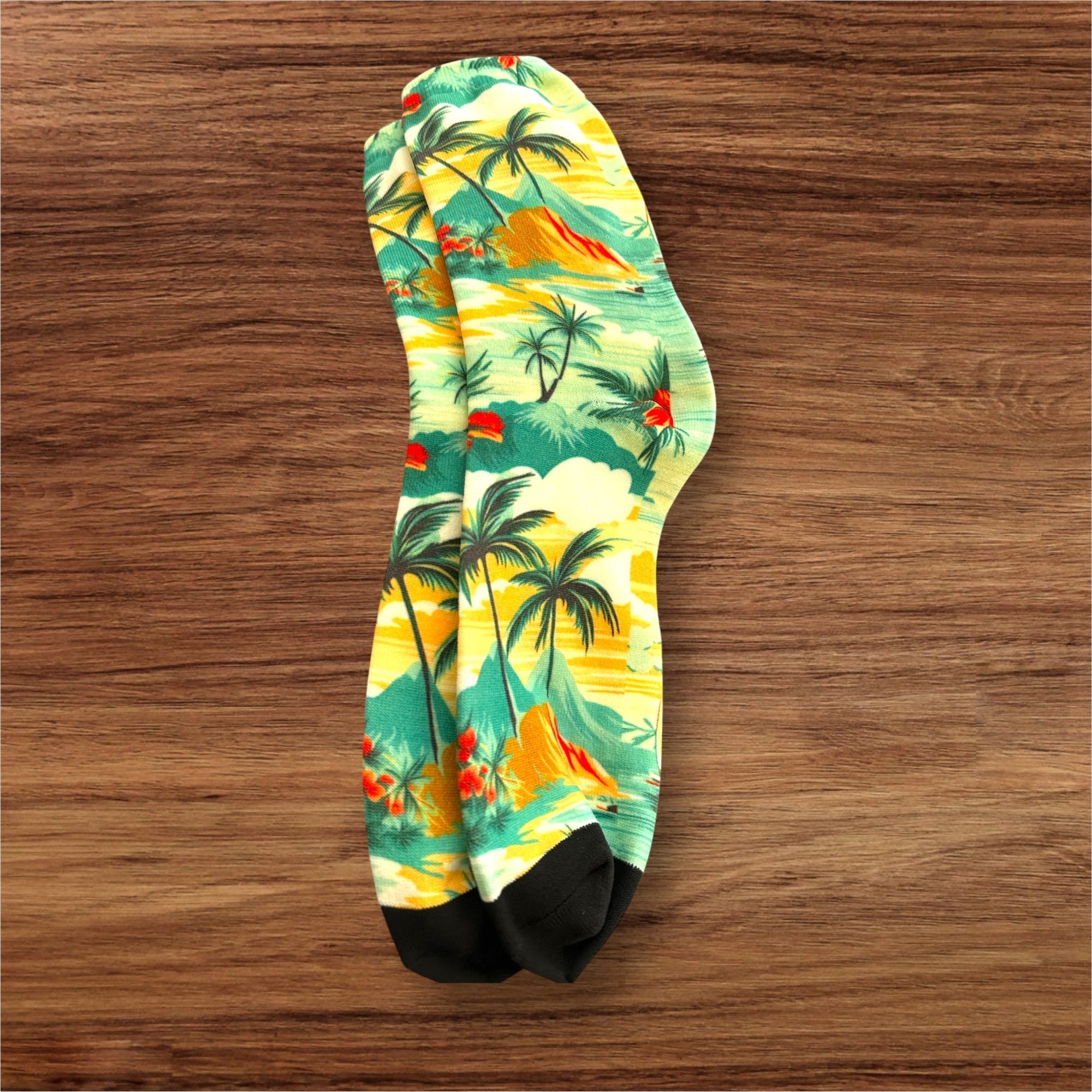 Tropical Palms Printed Unisex Socks