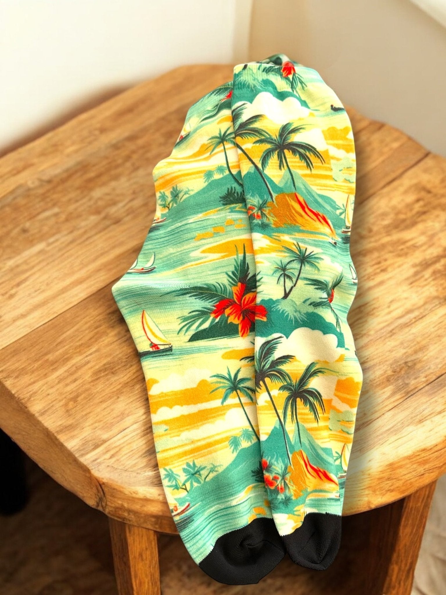 Tropical Palms Printed Unisex Socks