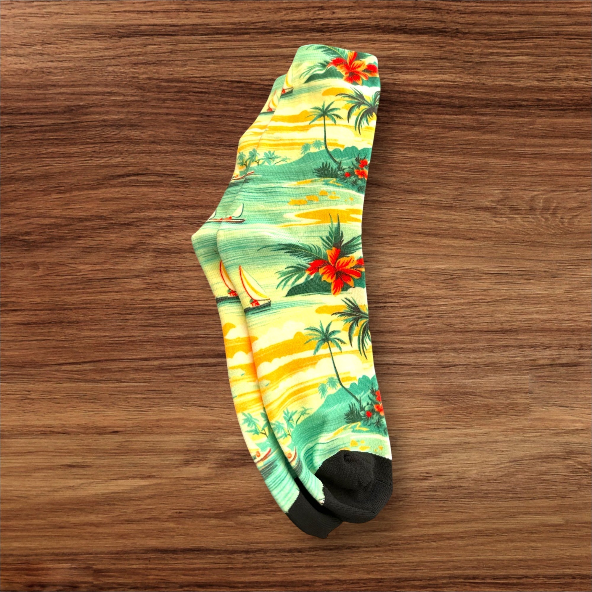 Tropical Palms Printed Unisex Socks