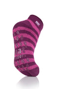 Women's Stripe Ankle Slipper Socks